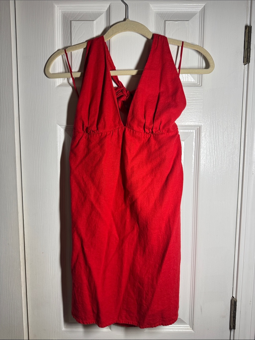 Hollister Red V-Neck Sleeveless Women’s Dress